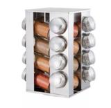 Porta Tempero Condimento 16 Potes Suporte Base Giratória Inox - Oem