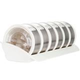 Porta Temperos Aço Inox Cylindra Branco 1 Rack E 6 Discos - Lojas carol hu
