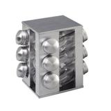 Porta Temperos Condimentos Inox 12 Potes Base Giratória - Thata esportes