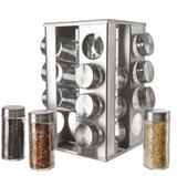 Porta Temperos Galheteiro Inox 16 Peças Luxo - Livon