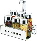 Porta temperos inox 7pçs makinox 09.07