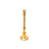 Porta Vela Decoração Natal Resina 38Cm Dourado - Cromus