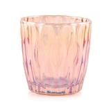 Porta Vela Natalino Castiçal de Vidro Rose Gold 5cm 1 Peça - Cromus