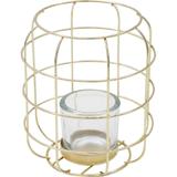 Porta Vela Oval Cazza Dourada