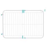 Portão Grade Expansivo Proteção Criança Cão Pet 70 A 115cm - Lcg eletro