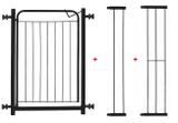 Portão Grade Proteção Criança Bebe Cão + Ext 10cm + Ext 15cm - Pet útil
