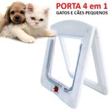 Portas Para Gatos Cães 4 Em 1 Petlon 14,5 X 15,5cm Passagem