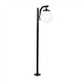 Poste para Jardim Globo Boca 15 Aço Blumenau Preto