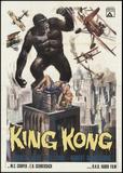 Poster Adesivo King Kong em cima do prédio 70x50 cm - Sunset adesivos