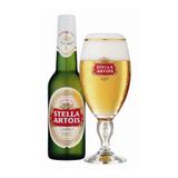Poster Adesivo Stella Artois garrafa e copo 70x50 cm - Sunset adesivos
