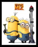 Poster com Moldura Minions do Filme Meu Malvado Favorito 40x50cm - Decore pronto