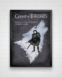 Poster da série game of thrones - Mundo minimalista