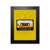 Pôster Decorativo Prolab Gift Rock Yourself Moldura Preta