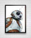 Poster do filme star wars - bb-8 - Mundo minimalista