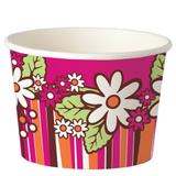 Pote Biodegradável Daisy Pink 480ml 08 unidades Estilo Pack - Festabox