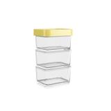 Pote Clear Micro 100Ml 3Pcs-Ams - Cód. 12400 - Coza utilidade plást. ltda