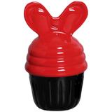 Pote Cupcake em Cerâmica Minnie 16cm - Cerâmica érica