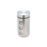 Pote de aço inox com fundo de vidro com tampa 1600ml - Bon gourmet