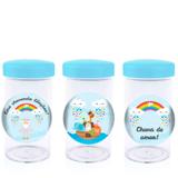 Pote de Acrílico com Tampa Festa Infantil Arca de Noé 70ml 10 unidades - Festabox