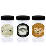 Pote de Acrílico com Tampa Festa Infantil Os Monstrinhos 70ml 10 unidades - Festabox