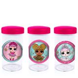 Pote de Acrílico com Tampa LOL Surprise 70 ml 10 unidades - Festabox