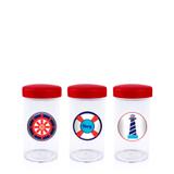 Pote de Acrílico com Tampa Marinheiro 70 ml 10 unidades - Festabox