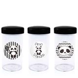 Pote de Acrílico com Tampa Panda 70ml 10 unidades - Festabox