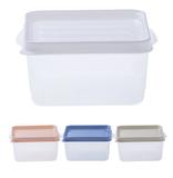 Pote De Plastico Quadrado Colors Top Baixo Com Tampa 450ml - Paramount