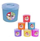 Pote De Plastico Redondo Para Mantimentos Colors Com Tampa De Rosca 1800Ml - Maxximo