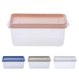 Pote De Plastico Retangular Top Baixo Colors Com Tampa 525Ml - Paramount