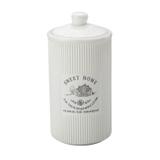 Pote de Porcelana Sweet Home 17,5cm Lyor Branco