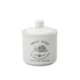 Pote de Porcelana Sweet Home 21cm Lyor Branco