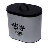 Pote de Ração em Metal 25cm com Tampa Dog Food - Urban