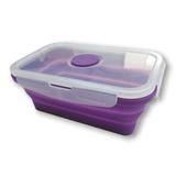Pote de Silicone Com Tampa Hermética Roxa 900 Ml D6675L - New hawai