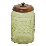 Pote de Vidro 23cm Verde Espressione