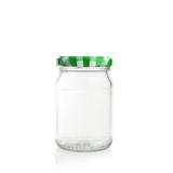 Pote de Vidro Cereja com Tampa Xadrez Verde e Branco 150ml - Festabox