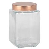 Pote de Vidro com Tampa Rosqueável - Cobre - 1,6L - Full Fit