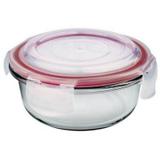 Pote de Vidro Hermético 8739 400ml Redondo Vermelho - Euro