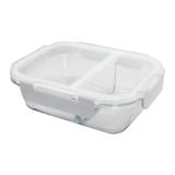 Pote de Vidro Hermético com 2 Divisórias 600ml - Jacki Design APF18605-CR