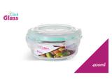 Pote de vidro Hermético Redondo 400 ml - Casa linda