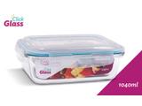 Pote de Vidro Hermético Retangular 1040 ml - Casa linda