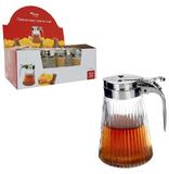 Pote De Vidro Para Mel Meleira Com Tampa Cromada 235ml - Wincy
