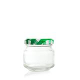 Pote de Vidro Patê com Tampa Xadrez Verde e Branco 100ml - Festabox