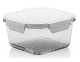 Pote de Vidro Quadrado 880ML com Trava Termo Resist - Yoi