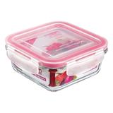 Pote de Vidro Quadrado Hermético Sanremo SR74 330ml