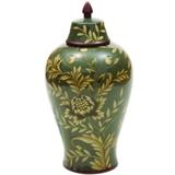 Pote decorativo de ceramica verde - Btc decor
