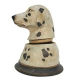 Pote decorativo de resina cachorro 14cm x 12,5cm x 16cm - Btc decor