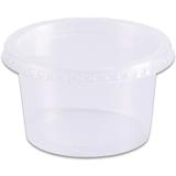 Pote Descartavel 250ML.REDOND.C/TAMPA 18PCX24UN - Prafesta
