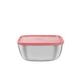 Pote em aço inox com tampa salmão 19cm 2,4l - tramontina