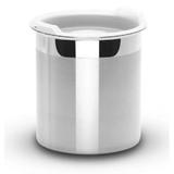 Pote em aço inox para armazenar alimento tampa plástica 18,5 cm - Tramontina